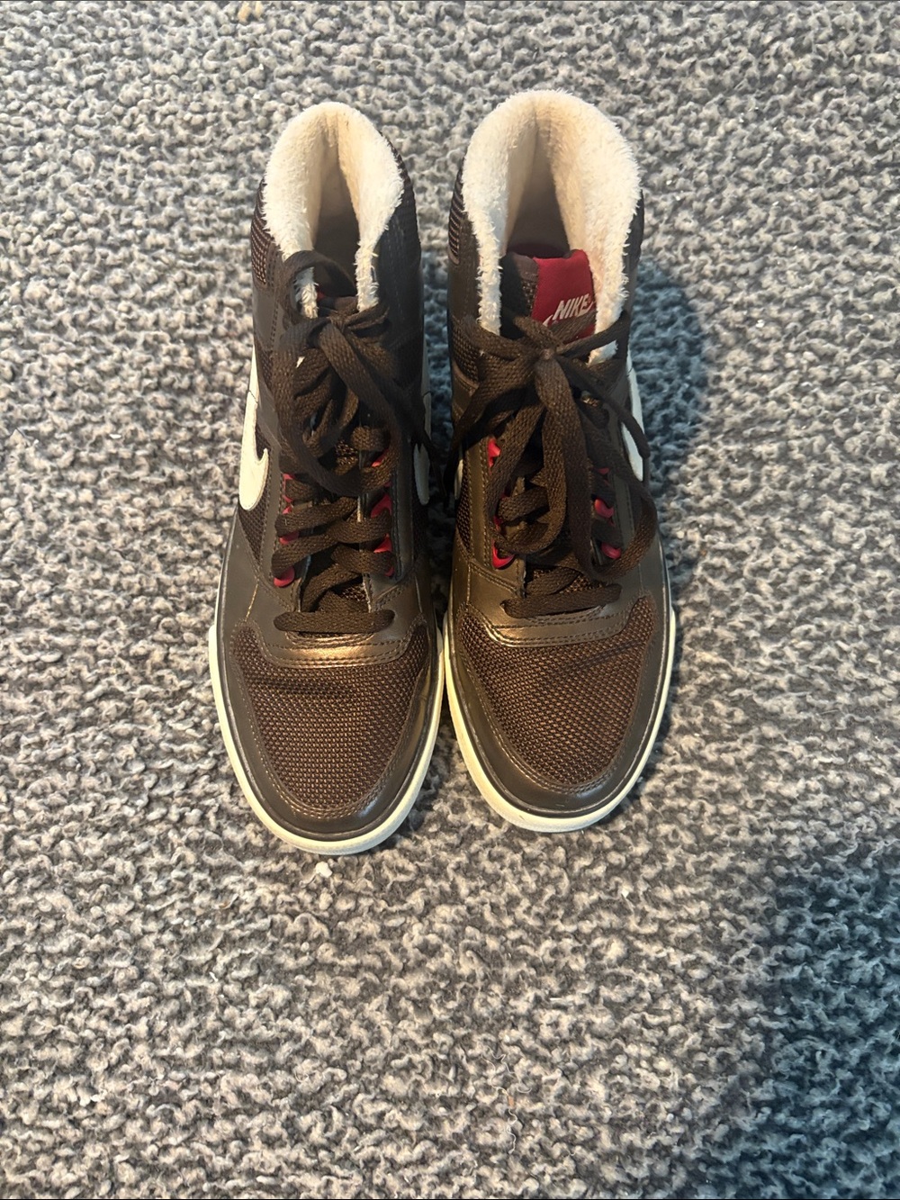 Nike Men’s size 7.5 Delta Force High Tops in Cinder Color Excellent Condition!